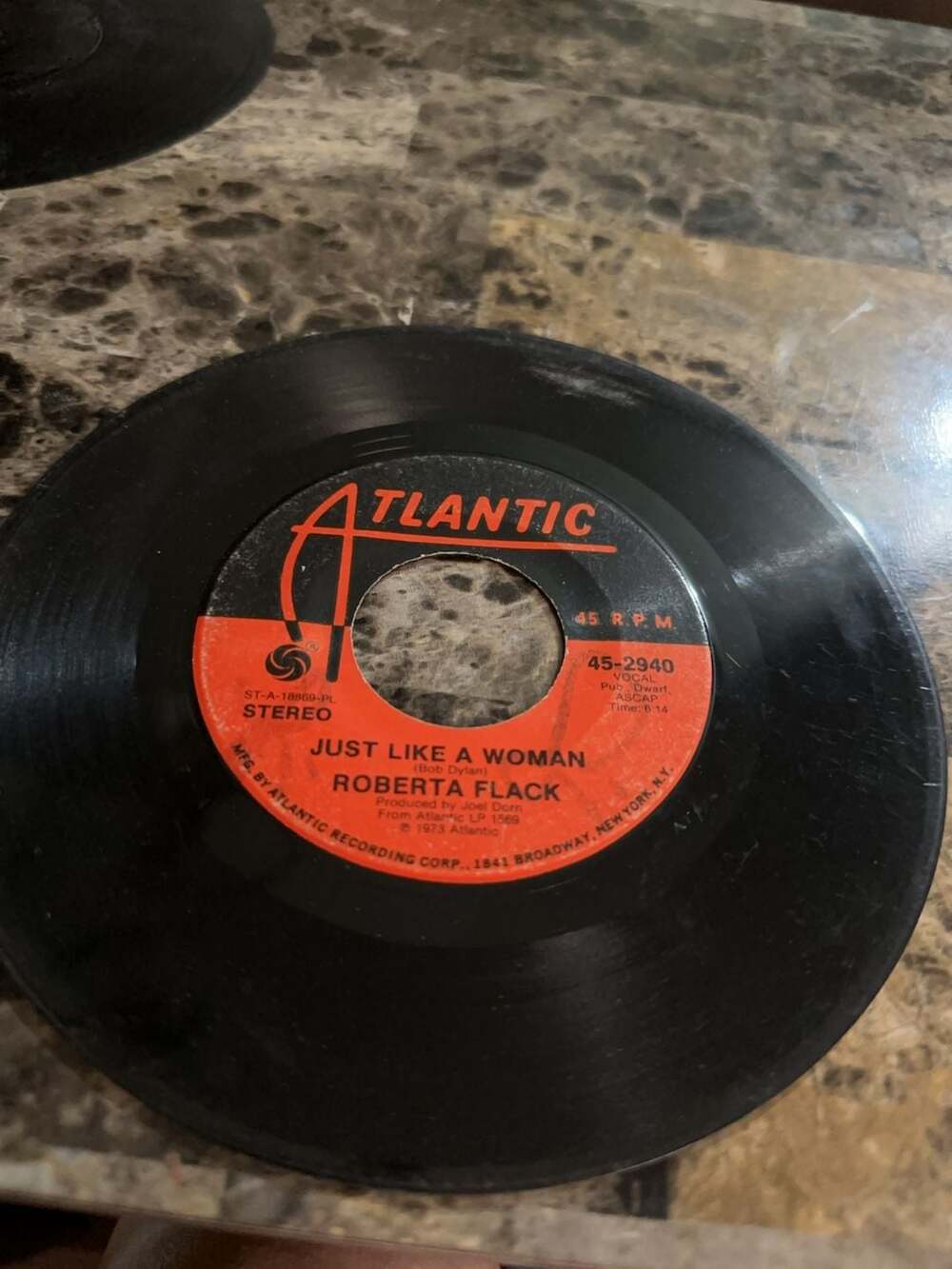 Roberta Flack – Killing Me Softly With His Song 7" Vinyl VG BE979 - Israel,